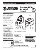 Preview for 13 page of Campbell Hausfeld WS0970 Operating Instructions And Parts Manual