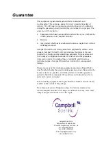 Preview for 3 page of Campbell CC640 Operating Manual