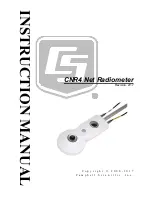 Предварительный просмотр 1 страницы Campbell CNR4 Instruction Manual