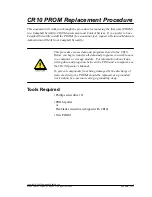 Preview for 3 page of Campbell CR10 PROM Replacement Procedure