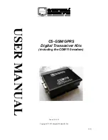 Campbell CS-GSM/GPRS User Manual preview