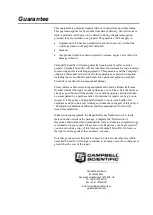 Preview for 3 page of Campbell CS120A User Manual