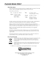 Preview for 5 page of Campbell OBS-3+ Product Manual