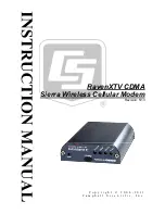 Campbell RavenXTV CDMA Instruction Manual preview