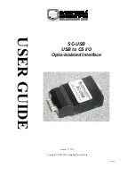 Предварительный просмотр 1 страницы Campbell SC-USB User Manual