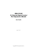 Campbell SDM-CD16D User Manual preview