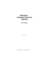 Campbell SDM-SIO4 User Manual предпросмотр
