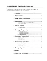 Preview for 3 page of Campbell SDM-SW8A Instruction Manual