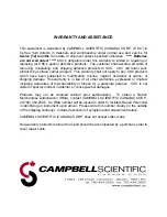 Предварительный просмотр 3 страницы Campbell SDS-122 User Manual