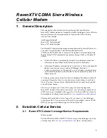 Preview for 9 page of Campbell Sierra Wireless RavenXTV Instruction Manual