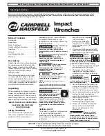 Предварительный просмотр 1 страницы Campbell TL-1402 Operating Instructions Manual