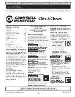 Предварительный просмотр 5 страницы Campbell TL-1402 Operating Instructions Manual