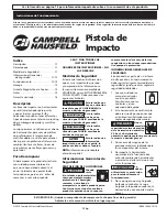 Предварительный просмотр 11 страницы Campbell TL-1402 Operating Instructions Manual