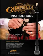 Campbell Tunable Chanter Instructions Manual preview