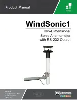 Campbell WindSonic1 Product Manual предпросмотр