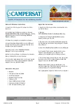 Preview for 2 page of Campersat 4961-10 Quick Start Manual