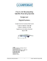 Campersat Satellite system Supplementary Installation Handbook предпросмотр