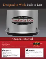 Campfire in a can Patio Heater Owner'S Manual preview