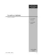 Preview for 1 page of CamPilot mr900 User Manual