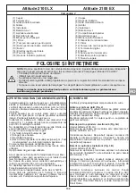 Preview for 110 page of Campingaz ATTITUDE 2100 EX Operation And Maintenance Manual