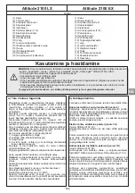 Preview for 146 page of Campingaz ATTITUDE 2100 EX Operation And Maintenance Manual