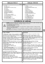 Preview for 152 page of Campingaz ATTITUDE 2100 EX Operation And Maintenance Manual