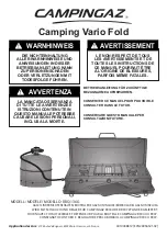 Preview for 1 page of Campingaz Camping Vario Fold Manual