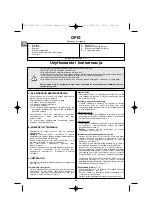 Preview for 62 page of Campingaz Compact L 2 Series Operation And Maintenance