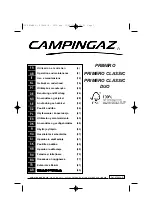 Preview for 1 page of Campingaz PRIMERO Operation And Maintenance