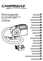 Campingaz QUICKPUMP 230Vac Instruction Leaflet preview