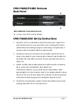 Preview for 6 page of Camplex CMX-FG600 User Manual