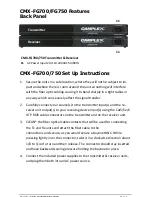 Preview for 6 page of Camplex CMX-FG700 User Manual