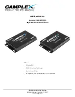 Preview for 1 page of Camplex CMX-FMCH001 User Manual