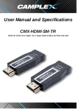 Camplex CMX-HDMI-SM-TR User Manual And Specifications preview