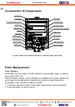 Preview for 10 page of Camplux AY132 Series Use & Care Manual