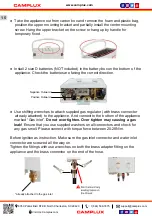 Preview for 16 page of Camplux AY132 Series Use & Care Manual