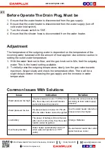 Preview for 22 page of Camplux AY132 Series Use & Care Manual