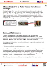 Preview for 23 page of Camplux AY132 Series Use & Care Manual