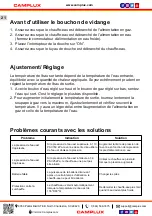 Preview for 52 page of Camplux AY132 Series Use & Care Manual