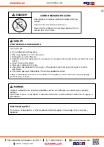 Preview for 3 page of Camplux BBQ-136M Instructions For Installation And Use Manual