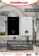 Предварительный просмотр 1 страницы Camplux CA318 Use & Care Manual