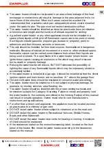 Preview for 13 page of Camplux CA318 Use & Care Manual