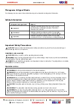 Preview for 3 page of Camplux FMGG303B Instructions For Installation And Use Manual