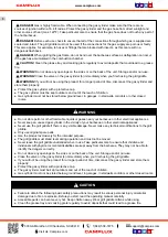 Preview for 4 page of Camplux FMGG303B Instructions For Installation And Use Manual