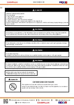 Preview for 2 page of Camplux FP19CR Instructions For Installation And Use Manual