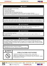 Preview for 14 page of Camplux FP19CR Instructions For Installation And Use Manual