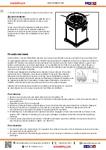 Preview for 20 page of Camplux FP19CR Instructions For Installation And Use Manual