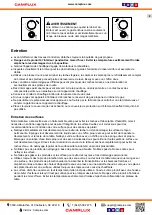 Preview for 21 page of Camplux FP19CR Instructions For Installation And Use Manual