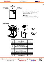 Preview for 29 page of Camplux FP19CR Instructions For Installation And Use Manual