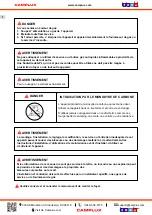 Preview for 12 page of Camplux FP19MB Instructions For Installation And Use Manual